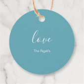 水の色イースターバニーメッセージカード フェイバータグ (裏面)