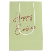 水の色イースターバニーラブ ミディアムペーパーバッグ (裏面)