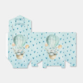 水の色イースターバニー熱気球 フェイバーボックス (折り畳みなし)