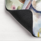 水の色イースターバニー マウスパッド (コーナー)