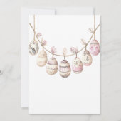 水の色イースターブランチとピサンキー卵狩り 招待状 (裏面)