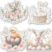 水の色イースターブランチ シール (正面)