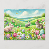 水の色イースターポストカード ポストカード (正面)