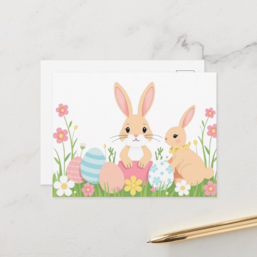 水の色イースターポストカード ポストカード (正面/裏面インサイチュ)