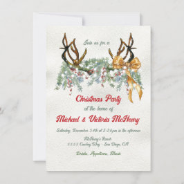 水の色ウェスタンアントラークリスマスパーティー 招待状