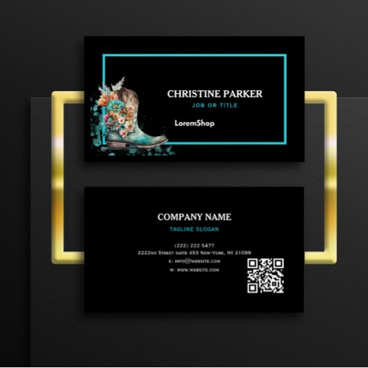 水の色ウェスタンフローラブートURLコード 名刺