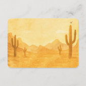 水の色ウェスタンベビーシャワーカウボーイブックリクエスト エンクロージャーカード (裏面)