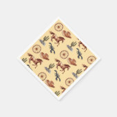 水の色ウエスタンキッドアートタン スタンダードカクテルナプキン (角)