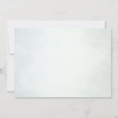 水の色ウッドランドフォレスト日付の招待を保存 セーブザデート (裏面)