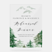 水の色ウッドランドリハーサルディナーウェルカム アクリルサイン (正面)