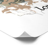 水の色ウルフママ激しい時計永遠 ポスター (角)