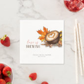 水の色エスプレッソラブイズブルーイングブライダルシャワー スタンダードカクテルナプキン (インサイチュ)