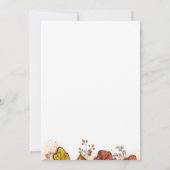 水の色エスプレッソラブイズブルーイングブライダルシャワー 招待状 (裏面)