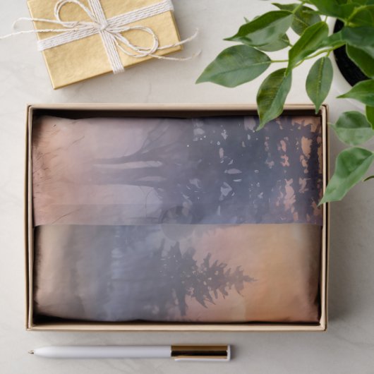 水の色エルクアットサンライズデクページ 薄葉紙 (ギフト)