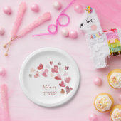 水の色エレガントは少し甘い ペーパープレート (パーティー)