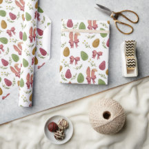 水の色エレガントイースターバニーラッピングパペ