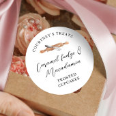 水の色エレガントウィスクペストリーCupcakesクッキー ラウンドシール