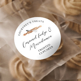 水の色エレガントウィスクペストリーCupcakesクッキー ラウンドシール