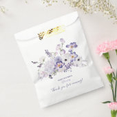 水の色エレガントウッドランドパーティーベビーシャワーファボ フェイバーバッグ (封をした状態)