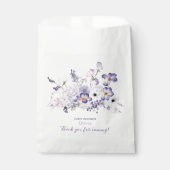 水の色エレガントウッドランドパーティーベビーシャワーファボ フェイバーバッグ (正面)