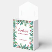 水の色エレガントクリスマス赤ちゃんシャワー フェイバーボックス (オープン)