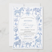 水の色エレガントトイルサファリチノワセリーアニマ 招待状 (正面)