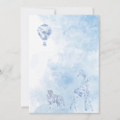 水の色エレガントトイルサファリチノワセリーアニマ 招待状 (裏面)