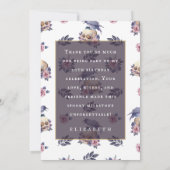 水の色エレガントハロウィーンリップ20大人の誕生日 サンキューカード (裏面)