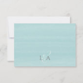 水の色エレガントビーチ砂ドルの食事選択 出欠カード (裏面)