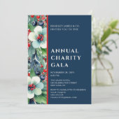 水の色エレガントフローラチャリティーイベントガラパーティー 招待状 (スタンド正面)