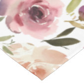 水の色エレガントフローラバラピンク紫 テーブルクロス (アングル)