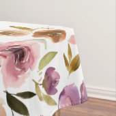 水の色エレガントフローラバラピンク紫 テーブルクロス (インサイチュ)