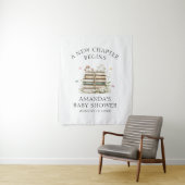 水の色エレガントフローラブックベビーシャワー タペストリー (インサイチュ)