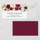 水の色エレガントフローラブルゴーニュ登録 エンクロージャーカード (正面/裏面)