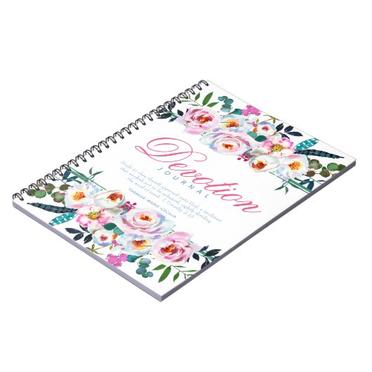 水の色エレガントフローラ名Deviation Journal ノートブック (左側)