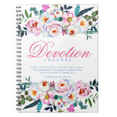 水の色エレガントフローラ名Deviation Journal ノートブック (正面)