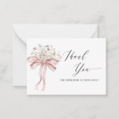 水の色エレガントベビーの開花野草ベビー ノートカード (正面)