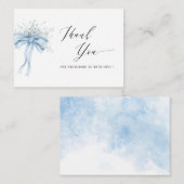 水の色エレガントベビーの開花野草ベビー ノートカード (正面/裏面)