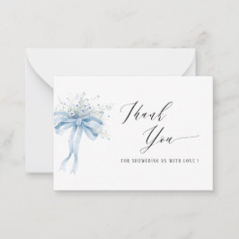 水の色エレガントベビーの開花野草ベビー ノートカード