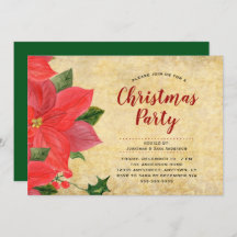 水の色エレガントポインセチアのクリスマスパーティー