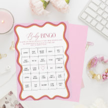 水の色エレガントミニマル波熱ピンクのオレンジ