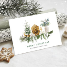 水の色エレガントメリークリスマスの構成