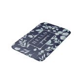 水の色エレガントユーカリプトゥスハローゴス バスマット (アングル)