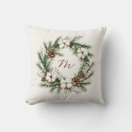 水の色エレガントリースクリスマスベビーシャワー クッション