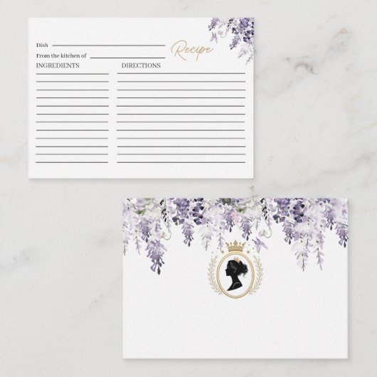 水の色エレガントヴィンテージブリガートン藤の流れ エンクロージャーカード