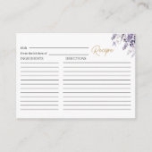 水の色エレガントヴィンテージブリガートン藤の流れ エンクロージャーカード