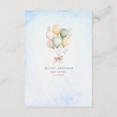 水の色エレガント一つ間抜けのガチョウの赤ちゃん エンクロージャーカード (裏面)