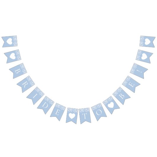 水の色エレガント何か青い花嫁になる バンティングフラッグ (全)