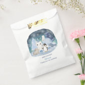 水の色エレガント冬の北極動物のベビーショー フェイバーバッグ (封をした状態)