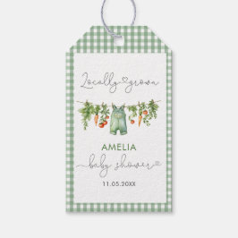 水の色エレガント地元の赤ちゃんシャワー ギフトタグ